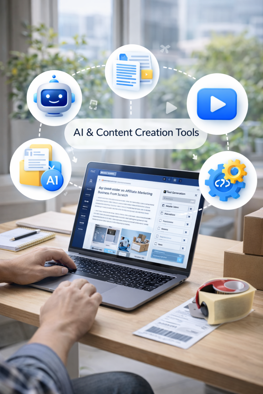 ai powered content creation in action